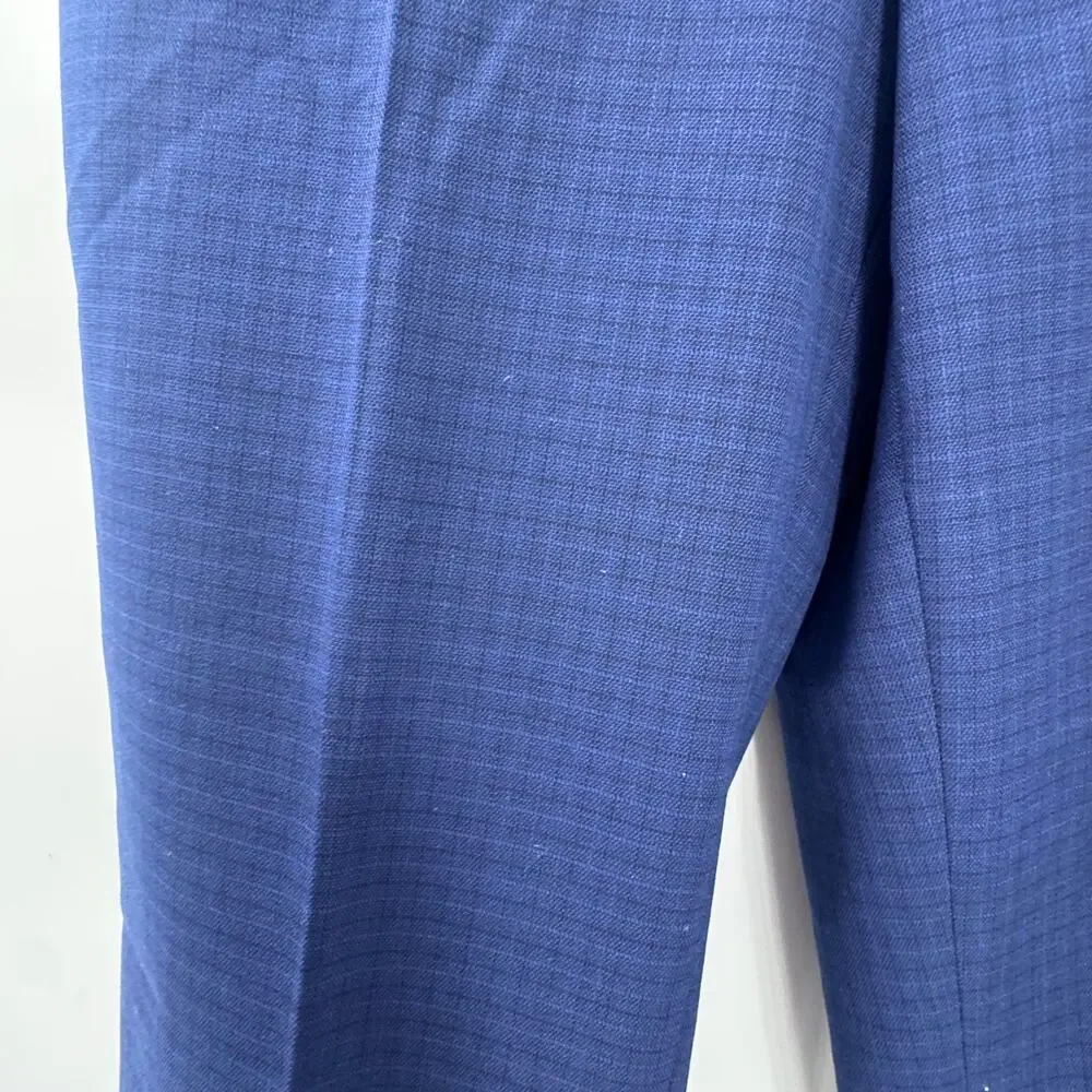 Lauren Ralph Lauren Boy's Plaid UltraFlex Classic Fit Dress Pants Navy Size 10R